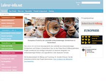 Tablet Screenshot of lehrer-info.net